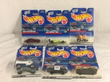Lot of 6 Pcs NIP Hot Wheels Assorted Design 1/64 Scale Die Cast And Plastic Parts Cars - See Picture