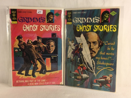 Lot of 2 Pcs Collector Vintage Gold Key Comics Grimm's Ghost Stories Comic Books