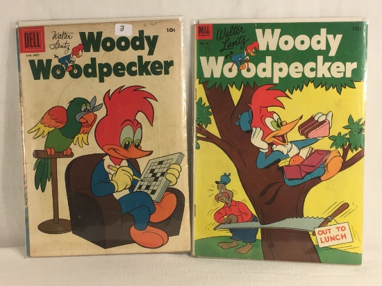 Lot of 2 Pcs Collector Vintage Dell Comics Walter Lantz Woody Woodpecker Comic Books