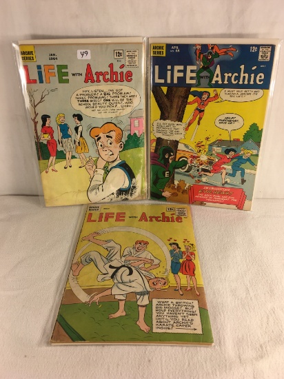 Lot of 3 Pcs Collector Vintage Archie Series Life With Archie Comic Books