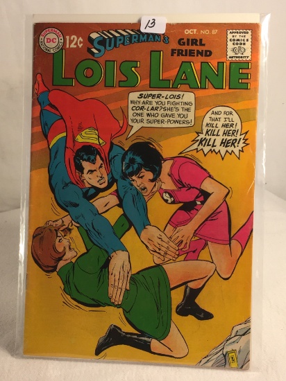 Collector Vintage DC Comics Superman's Girlfriend Lois Lane Comic Book No.87