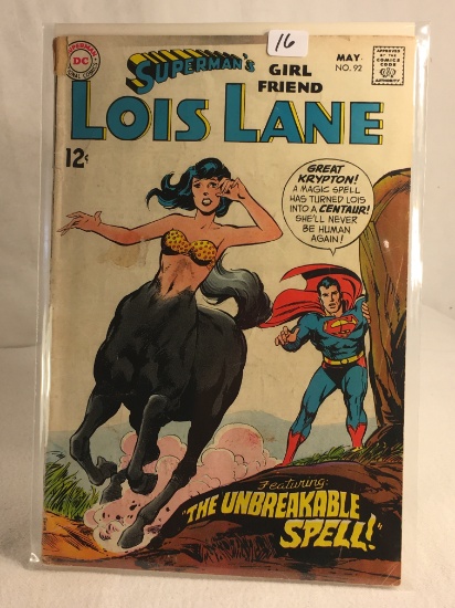 Collector Vintage DC Comics Superman's Girlfriend Lois Lane Comic Book No.92