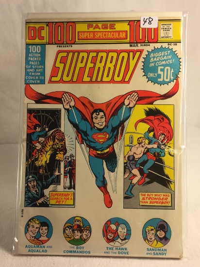 Collector Vintage DC Comics 100 Pages Super Spectacular Presents Superboy Comic Book
