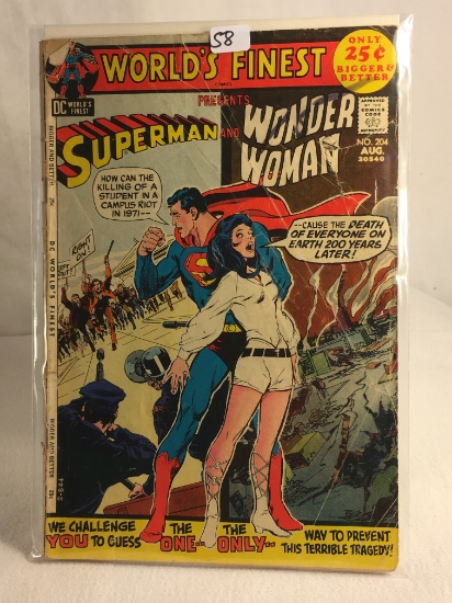 Collector Vintage DC Comics World's Finest Presents Superman & Wonder woman No.204