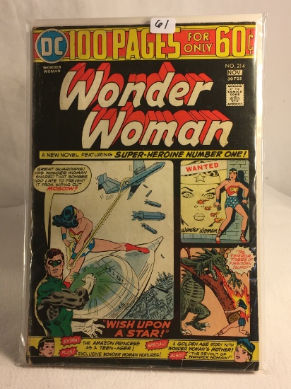 Collector Vintage DC Comics 100 Pages Wonder Woman Comic Book No.214