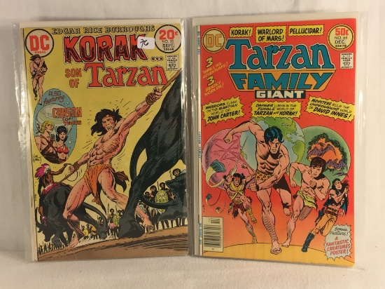 Lot of 2 Pcs Collector Vintage DC Comics Korak Tarzan Family Comic Books No.53.66.