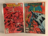 Lot of 2 Collector Vintage DC Comics Detective Comics Starring Batman Comics No.539.558