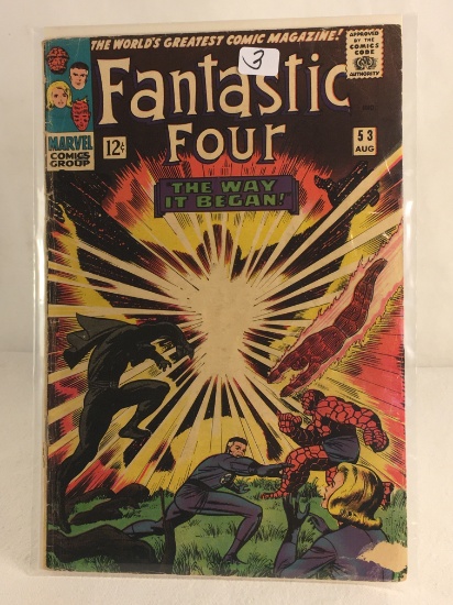 Collector Vintage Marvel Comics Fantastic Four Comic Book No.53