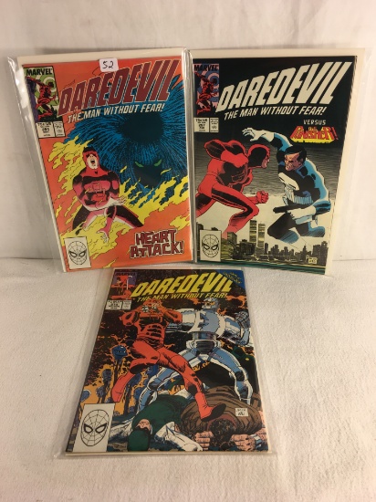Lot of 3 Pcs Collector Vintage Marvel Comics Daredevil  Comic Books No.254.257.275.