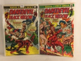 Lot of 2 Collector Vintage Marvel Comics Daredevil &The Black widow  Comic Books No.103.105