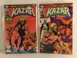 Lot of 2 Pcs Collector Vintage Marvel Comics Ka-Zar The Savage  Comic Books No.1.11.