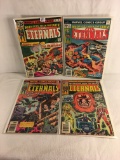 Lot of 4 Pcs Collector Vintage Marvel Comics The Eternals Comic Books No.2.3.4.5.