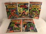 Lot of 5 Pcs Collector Vintage Marvel Super-Heroes Feature Hulk Comic Books No.43.53.55.58.86.