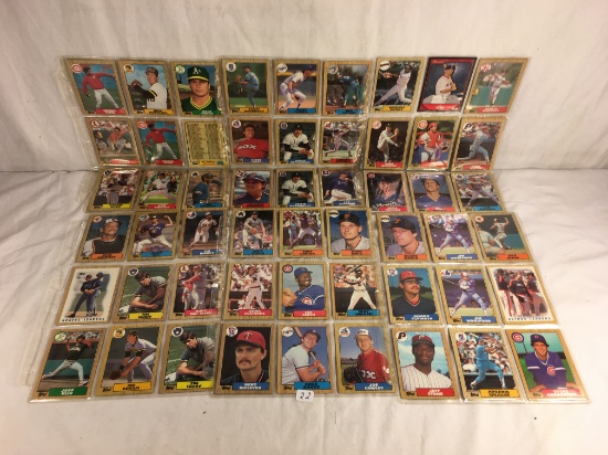 Lots of Loose Collector MLB Baseball Sport Cards Assorted Cards and Players in Sheet - See Pictures