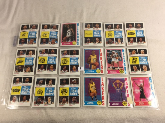 Lot of 18 Pcs Collector Vintage Assorted Basketball Sport Players Trading Cards - See Pictures