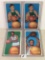 Lot of 4 Pcs Vintage Basketball Sport Trading Assorted Cards And Players - See Pictures