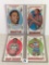 Lot of 4 Pcs Vintage Basketball Sport Trading Assorted Cards And Players - See Pictures