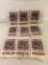Lot of 9 Pcs 1986 McDonald All Star Team Rub Coupon Offer - See Pictures