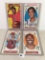 Lot of 4 Pcs Vintage Basketball Sport Trading Assorted Cards And Players - See Pictures