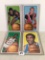 Lot of 4 Pcs Vintage Basketball Sport Trading Assorted Cards And Players - See Pictures