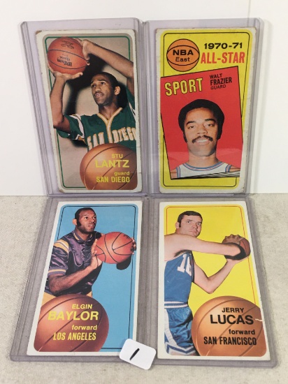 Lot of 4 Pcs Vintage Basketball Sport Trading Assorted Cards And Players - See Pictures