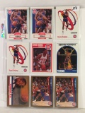 Lot Of 9 Pcs Collector Basketball Sport Trading Assorted Cards And Players - See Pictures