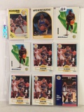 Lot Of 9 Pcs Collector Basketball Sport Trading Assorted Cards And Players - See Pictures