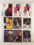 Lot Of 9 Pcs Collector Basketball Sport Trading Assorted Cards And Players - See Pictures