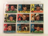 Lot of 9 Pcs Vintage Baseball Sport Trading Assorted Cards And Players - See Pictures