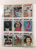 Lot of 9 Pcs Vintage Baseball Sport Trading Assorted Cards And Players - See Pictures