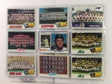 Lot of 9 Pcs Vintage Baseball Sport Trading Assorted Cards And Players - See Pictures