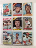 Lot of 9 Pcs Vintage Baseball Sport Trading Assorted Cards And Players - See Pictures