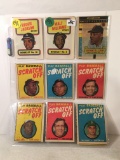 Lot's Of Vintage Baseball Players Scratch Off and Booklets - See Pictures