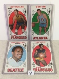 Lot of 4 Pcs Vintage Basketball Sport Trading Assorted Cards And Players - See Pictures