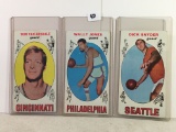 Lot of 3 Pcs Vintage Basketball Sport Trading Assorted Cards And Players - See Pictures