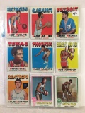 Lot of 9 Pcs Vintage Basketball Sport Trading Assorted Cards And Players - See Pictures