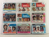 Lot of 9 Pcs Vintage Basketball Sport Trading Assorted Cards And Players - See Pictures