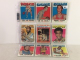 Lot of 9 Pcs Vintage Basketball Sport Trading Assorted Cards And Players - See Pictures