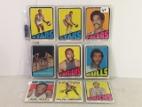 Lot of 9 Pcs Vintage Basketball Sport Trading Assorted Cards And Players - See Pictures