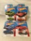 Lot Of 4 Pcs Collector  NIP Hotwheels Assorted Designs 1:64 Scale Die Cast Cars - See Pictures