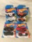 Lot Of 4 Pcs Collector  NIP Hotwheels Assorted Designs 1:64 Scale Die Cast Cars - See Pictures