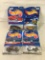 Lot Of 4 Pcs Collector  NIP Hotwheels Assorted Designs 1:64 Scale Die Cast Cars - See Pictures