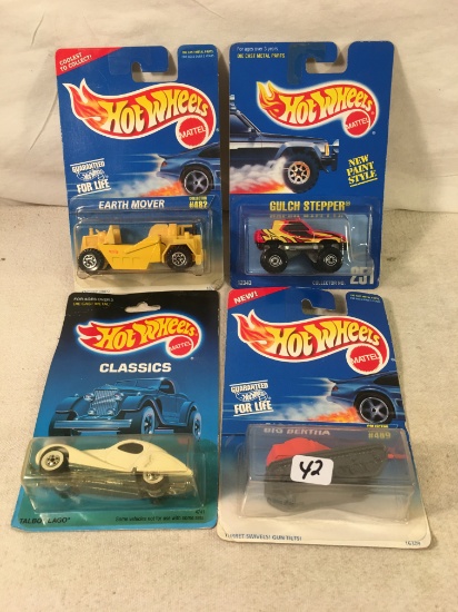 Lot Of 4 Pcs Collector  NIP Hotwheels Assorted Designs 1:64 Scale Die Cast Cars - See Pictures