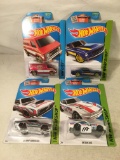 Lot Of 4 Pcs Collector  NIP Hotwheels Assorted Designs 1:64 Scale Die Cast Cars - See Pictures