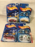 Lot Of 4 Pcs Collector  NIP Hotwheels Assorted Designs 1:64 Scale Die Cast Cars - See Pictures