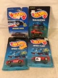 Lot Of 4 Pcs Collector  NIP Hotwheels Assorted Designs 1:64 Scale Die Cast Cars - See Pictures