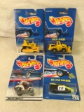 Lot Of 4 Pcs Collector  NIP Hotwheels Assorted Designs 1:64 Scale Die Cast Cars - See Pictures