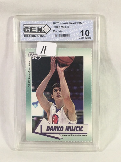Collector Gem Grading 2001 Rookie Review Darko Milicic #27 10 Gem Mint SC3004738