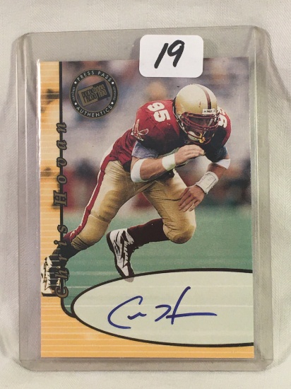 Collector NFL Football Signed Sport Card By: 2000 Presspass Chris Hovan