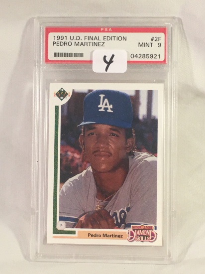 Collector PSA Graded U.D. Final Edition Pedro Martinez #2F Mint 9 04285921